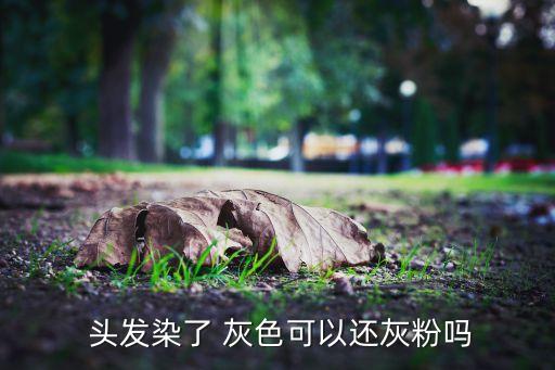 粉色頭發(fā)能染灰色嗎...